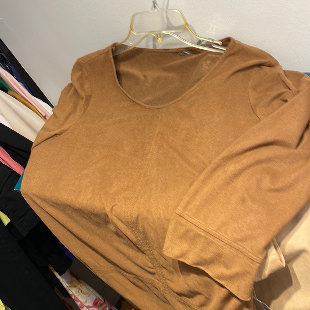 Tan suede shirt